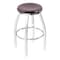 Holland Bar Stool Co 36" Swivel X-Tall Bar Stool, Chrome Finish, Dark Cherry Maple Seat 80236CHDCMpl - alternate 1